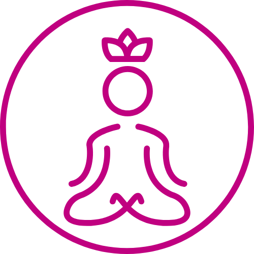 a person doing a yoga pose on a mat